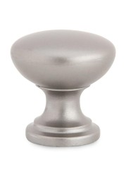 Hettich Plastic Furniture Knob (25 mm, Silver)