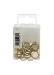 Suki Steel Hinge Rings Pack (1.1 x 1.6 x 0.2 cm, 18 Pc.)