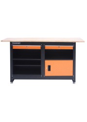 Magnusson Steel Fixed Work Bench W/Drawers (160 x 87.7 cm)