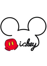 مجموعة ملصقات جدارية لاصقة ومتوهجة عملاقة تصميم ميكي ماوس All About Mickey روم ميتس (10 قطع)