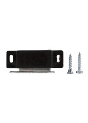 Hettich Magnetic Catch (13.3 x 45.3 x 14.5 mm, Black, Pack of 4)