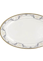 Queens Bone China Oval Plate (30 cm)