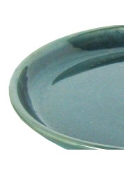 Glazed Terracotta Plant Saucer Celadon Generic (23 x 23 x 3 cm, Medium)