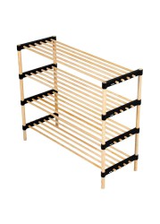 Seowood Bamboo Multi Purpose 4-Tier Modular Shelf (28 x 76 x 62.5 cm)