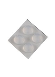 Hettich Round Stop Buffers (13 x 6 mm, Transparent, Pack of 12)