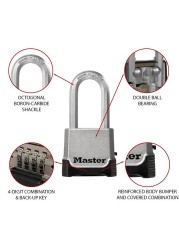 Master Lock Zinc Heavy Duty Padlock (11 x 5.6 x 2.8 cm)