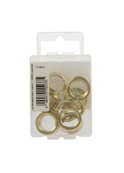 Suki Steel Hinge Rings Pack (1.3 x 1.9 x 0.2 cm, 14 Pc.)