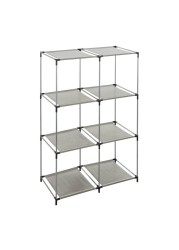 5five Metal 6 Compartment Storage Shelf (68.50 x 34.50 x 104 cm)