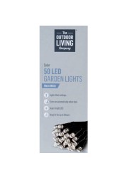 مصابيح حديقة 50 LED تعمل بالطاقة الشمسية ذا آوت دور ليفينج كومباني (أبيض دافئ)