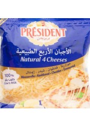 President Shredded 4 Cheeses 400g