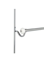 Interdesign 73410 Large Over Shower Door Towel Rack (49.5 x 58.9 x 23.6 cm, Silver)