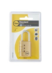 Yale Brass Combination Padlock (3 cm)