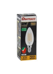 Oshtraco Dimmable LED Bulb (3 W, E14, Warm White)