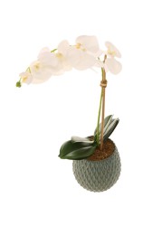 Artificial Orchid Plant (60 cm, White)