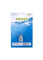 Mkats Chrome Reducer Nipple (1.3 x 1 cm, Silver)