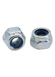 Suki Self-Locking Hexagonal Zinc-Plated Nuts (M4, Pack of 10)