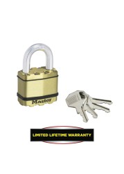 Master Lock Laminated Steel Heavy Duty Padlock W/Keys (7.8 x 5.2 x 3.1 cm)