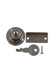 Hettich Nickel-Plated Zinc Alloy Inlaid Cylinder Flap Lock