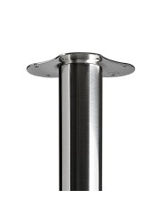 Hettich Furniture Leg Stainless Steel (6 x 8.4 cm, Silver)