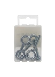 Suki Steel Eye Bolts Pack (0.6 x 3 x 1 cm, 4 Pc.)