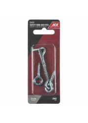 Ace Steel Safety Hook and Eye Pack (6.35 cm, 5 Pc.)