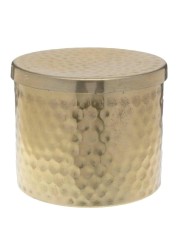 Aura Myst Hammered Copper Candle W/Lid (142 g, Cedarwood & Cinnamon)