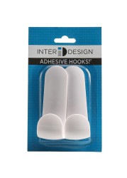 Interdesign Self-Adhesive Tall Hooks (23 x 10 x 17 cm, Pack of 2, White)