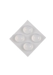 Hettich Round Stop Buffers (16 x 8 mm, Transparent, Pack of 8)