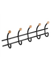 Hettich 5-Hook Clothes Rail (Black)