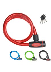 Master Lock Steel Bike Cable Lock W/Keys (1 m x 1.8 cm, Assorted Color)