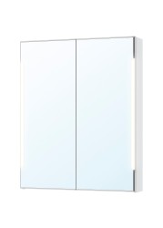 STORJORM Mirror cab 2 door/built-in lighting