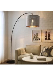 NYMÖ / SKAFTET Floor lamp, arched