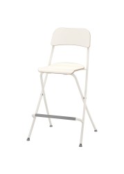 FRANKLIN Bar stool with backrest, foldable