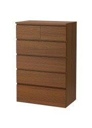 MALM Chest of 6 drawers