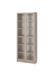 BILLY Bookcase with glass-doors