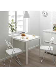 MELLTORP / NISSE Table and 2 folding chairs