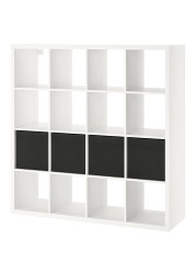 KALLAX Shelving unit with 4 inserts