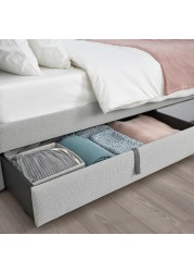 GLADSTAD Upholstered bed storage box