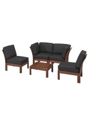 ÄPPLARÖ 4-seat conversation set, outdoor