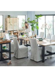 SKOGSTA / BERGMUND Table and 6 chairs