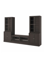 HAVSTA TV storage combination/glass doors