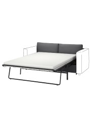 VIMLE Cover for 2-seat sofa-bed section