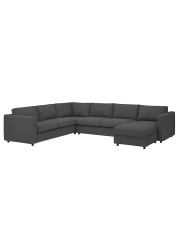 VIMLE Cvr crnr sofa-bed 5-seat w chs lng