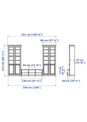 LIATORP TV storage combination