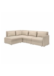 VALLENTUNA Modular corner sofa 3-seat+sofa-bed