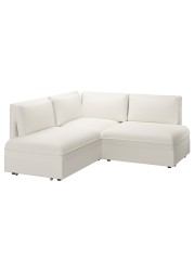 VALLENTUNA Modular crnr sofa 3-seat+2 sofa-bed