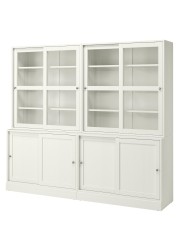 HAVSTA Storage comb w sliding glass doors