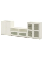 BRIMNES TV storage combination/glass doors