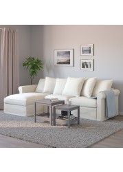 GRÖNLID 3-seat sofa-bed with chaise longue