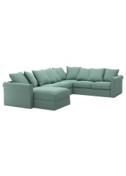 GRÖNLID Cvr crnr sofa, 5-seat w chaise lng